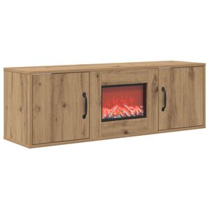 vidaXL Elektriskais kamīns Artisan Ozols 110 x 30 x 36,5 cm