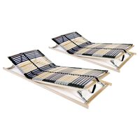 vidaXL gultas redeles, 2 gab., 42 līstītes, 7 zonas, 90x200 cm