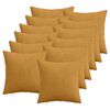 vidaXL Spilvenu pārvalks 12 pcs HEERLEN Dzeltena 50 x 50 cm kordurojs