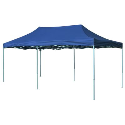 vidaXL saliekama telts, 3x6 m, ātri uzstādāma, zila