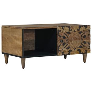 vidaXL Kafijas galdiņ&scaron; Brūna 80 x 50 x 40 cm Cieta mango koksne