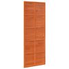 vidaXL &Scaron;ķūņa durvis Vaska brūna 80 x 208 cm Priedes masīvkoks