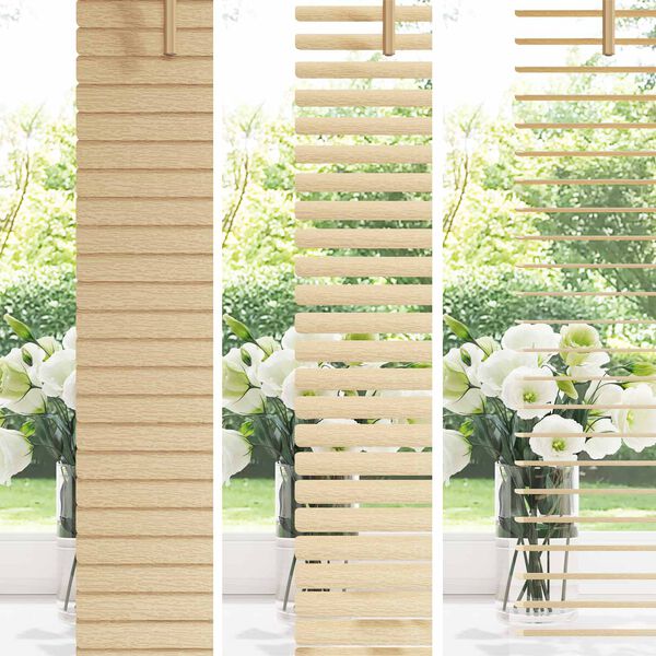 vidaXL Venēcijas žalūzija Gai&scaron;i brūna ar rakstu 150 x 40 cm PVC