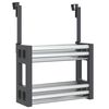 vidaXL izlietnes organizators, 34x12x26 cm, alumīnijs