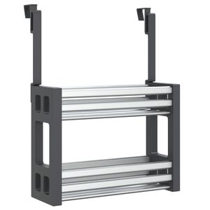 vidaXL izlietnes organizators, 34x12x26 cm, alumīnijs