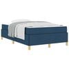 vidaXL Gultas rāmis ar matraci Zila 120 x 190 cm audums