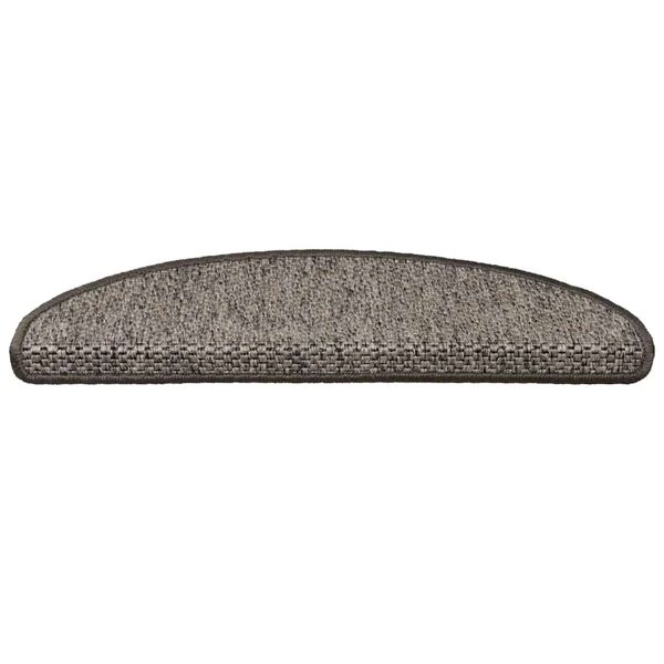 vidaXL kāpņu paklāji, 15 gab., pašlīmējoši, 65x21x4 cm, brūni bēši