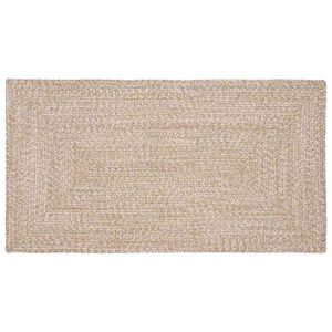 vidaXL Lauka paklājs Dabisks un balts 60 x 110 cm Džuta