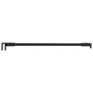 vidaXL Du&scaron;as durvju atbalsta stienis 47,5 cm 68/ mm stiklam Melns