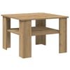 vidaXL kafijas galdiņ&scaron; Artisan ozols 60x60x42 cm Engineered Wood
