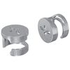vidaXL Kameru bloķē&scaron;anas uzgriežņi 2 gab. Sudraba 12 x 10 mm Metāls