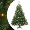 vidaXL Mākslīgā Ziemassvētku eglīte su 150 LED Zaļa 120 cm PE un PVC