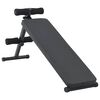 vidaXL Sols sēdus vingrinājumiem Melna 124 x 33,5 x 55 cm