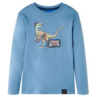 Bērnu krekls ar garām piedurknēm, zils, 92