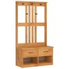 vidaXL halles koks SANDNES 87x40x159,5 cm masīvkoka priede