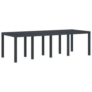 vidaXL Dārza galds Antracīts 250 x 100 x 73 cm poliratāns