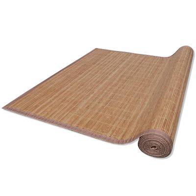 vidaXL paklājs, 160x230 cm, brūns bambuss
