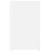 vidaXL naktsskapītis, balts, 50x36x60 cm, inženierijas koks