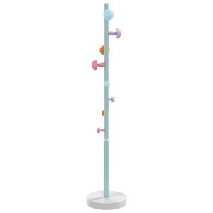 vidaXL mēteļu pakaramais, zils, 172 cm, pulverkrāsota dzelzs