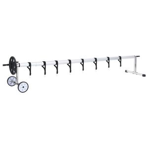 vidaXL baseina pārklāja stiprinājums, nerūsējo&scaron;a tērauda pamatne