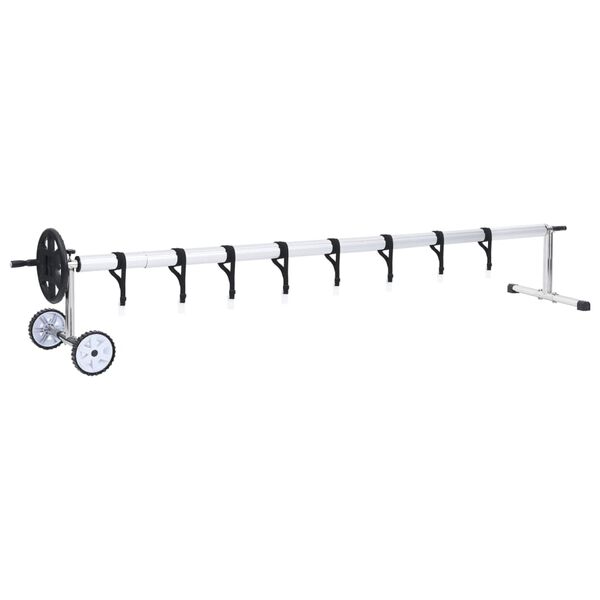 vidaXL baseina pārklāja stiprinājums, nerūsējo&scaron;a tērauda pamatne