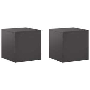 vidaXL Augu statīvs 2 pcs Melns 40 x 40 x 40 cm Tērauds
