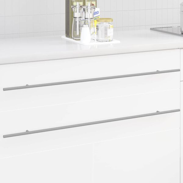 vidaXL Skapja rokturis 12 pcs Sudraba 900 mm Nerūsējo&scaron;s tērauds