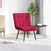 vidaXL Relaksējo&scaron;ais Krēsls Vīna Sarkans 64x74x84 cm Samts