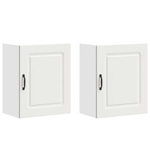 vidaXL virtuves sienas skapji 2 gab "Kalmar" White Engineered Wood