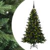 vidaXL Mākslīgā Ziemassvētku egle ar bumbiņu 120 cm 150 LED