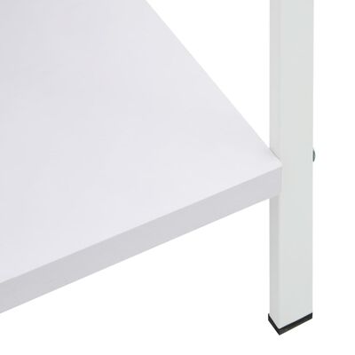vidaXL 5-līmeņu grāmatplaukts, balts, 60x27,6x158,5 cm, koks