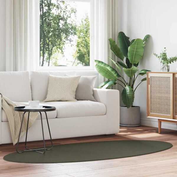 vidaXL Paklājs HUARTE Meža zaļa 100 x 200 cm 100% poliesters