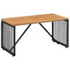 vidaXL Āra galds Melns un brūns 80 x 40 x 40 cm poliratāns