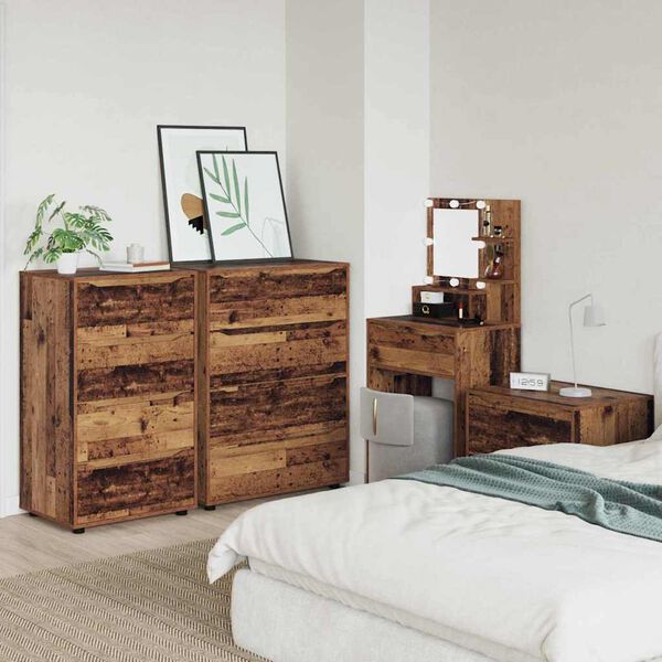 vidaXL Uzglabā&scaron;anas skapji 2 pcs Vecs koks 60 x 48 x 105 cm