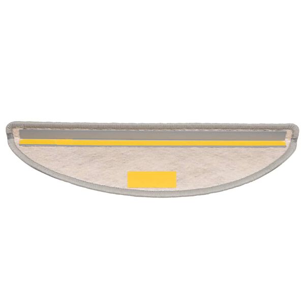 vidaXL kāpņu paklāji, 30 gab., pa&scaron;līmējo&scaron;i, 56x17x3 cm, sudraba krāsā