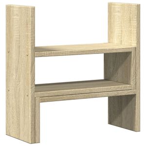 vidaXL galda organizators, regulējams, ozola krāsa, 40x17x41 cm