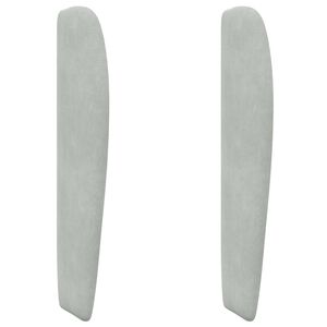 vidaXL Galvgaļa auss Gai&scaron;i pelēks 80 x 23 x 6 cm Samts