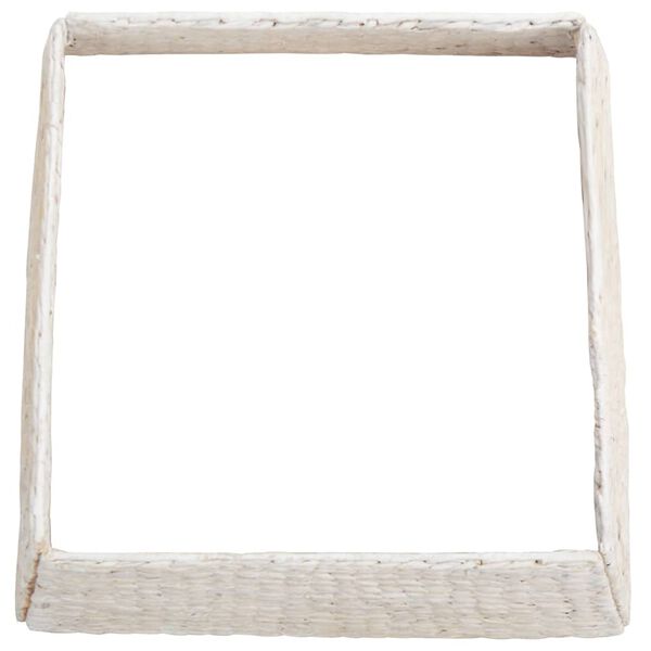 vidaXL Ziemassvētku koka apmale Balts 70 x 70 x 28 cm Ūdens hiacintes