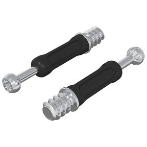 vidaXL Kameru slēdža skrūve 2 pcs Sudrabs un melns M6 x 40 mm Metāls