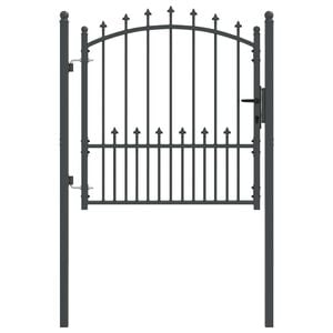 vidaXL Žoga vārti ar naglām EMMEN 104 x 97 cm Atslēdzams