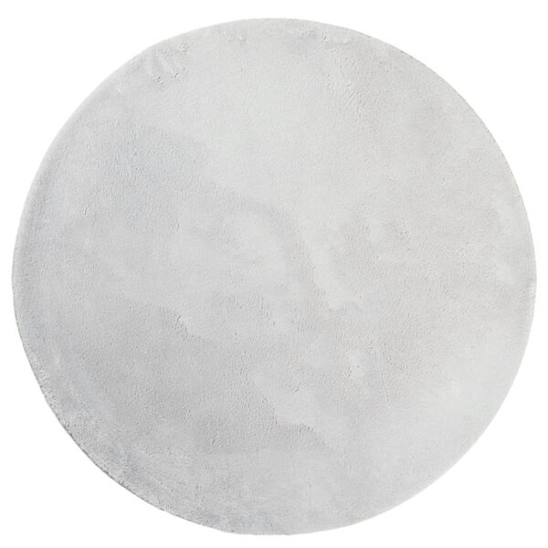 vidaXL paklājs HUARTE, īsa spalva, mīksts, mazgājams, pelēks, &Oslash; 100 cm