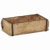 vidaXL Paplāte Brūna 30 x 15 x 9 cm Cietais atjaunotais koks