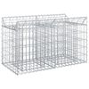 vidaXL Gabions pacelta gulta 100 x 50 x 60 cm Cinkota tērauda Sudraba