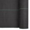 vidaXL augsnes pārsegs, melns, 1x25 m, PP