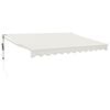 vidaXL izvelkama markīze, automātiska, krēmkrāsas, 3,5x2,5 m