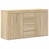 vidaXL Puse Sonoma ozols 120 x 36 x 69 cm Inženierijas koks