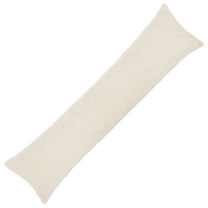vidaXL Spilvenu pārvalks HEERLEN Krēmkrāsa 40 x 145 cm Boucl&eacute;