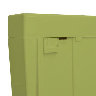 vidaXL tualetes poda tvertne ar apakšējo ūdens padevi, 3/6 l, zaļa