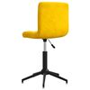 3087674 vidaXL Swivel Dining Chairs 4 pcs Mustard Yellow Velvet (334436&times;2)