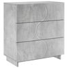 vidaXL Kumode Betona pelēks 70 x 38 x 75 cm Koksnes izstrādājums